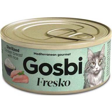 Fresko Cat Sterilized Chicken Breast with Rice 70g can