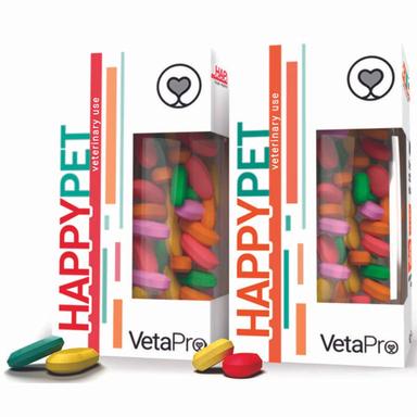 VetaPro Happy Pet for Adult Dogs 60-tablet bottle