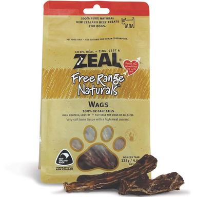 Zeal Wags Dog Treats 125g pouch