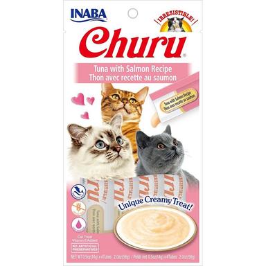 Inaba Churru Tuna with Salmon Cat Treats 4-piece pack